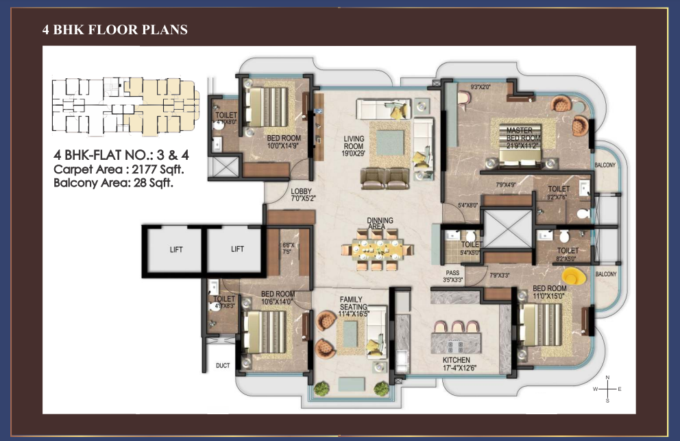 4 BHK Apartment for Sale in Phirozshah Mehta Road Mumbai