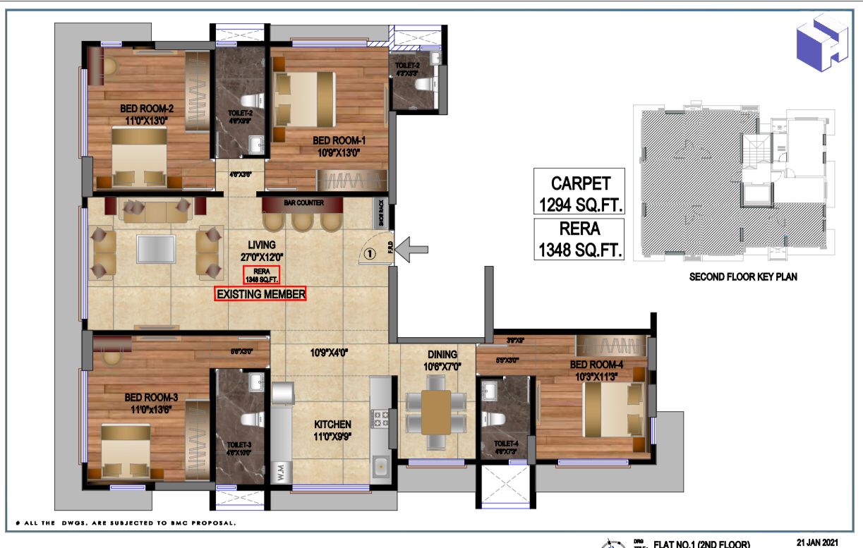 4 BHK Apartment for Sale in Khar West Mumbai